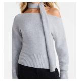 NO BOUNDARIES - Ladies Sweater w/Scarf - Size: XL