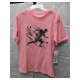 NEW WOMEN'S L MESSI SOCCER TEE PINK