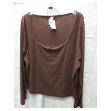 NEW WOMENS PAJAMA TOP 3X BY AUDEN