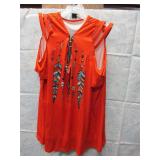 NEW WOMENS SHORT SLEEVE TOP 6XL NAVAJO