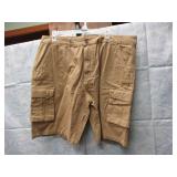NEW MENS CARGO SHORTS KHAKI SIZE 38