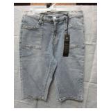 NEW WOMENS DG2 STRETCH JEAN SHORTS SIZE 12