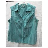 NEW WOMENS STRETCH TOP LARGE BY ST JOHNS