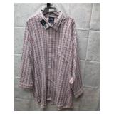 NEW MENS STAFFORD COLLAR SHIRT 4XL 34-35 BIG