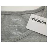 NEW WOMEN'S SONOMA L TEE GREY