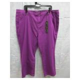 Women's New DG2 size 22PW Purple Stretch Jeans