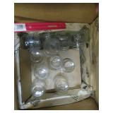 CANNING JAR LOT - MINI JAM JARS ASSORTED