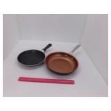 FRY PAN LOT - COPPER NON-STICK & 40 YEARS INVERTER