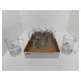 OLYMPIA GLASS BEER MUG SET OF 8