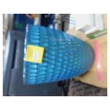 LARGE GLAZED POTTERY FLOWER POT