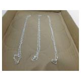 SET OF 3 STERLING 925 NECKLACE CHAINS
