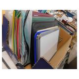 OFFICE LOT - FOLDERS - DRY ERASES CLIP BOARD & MOR
