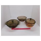 GLASS VISION CORNINGWARE BAKE LOT - ASSORTED