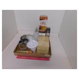 GRILLING LOT - BEER CAN CHICKEN STAND, GRILL MATS