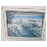 FRAMED CAROL SAXE GARDEN VIEW PRINT