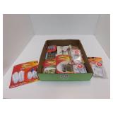 ADHESIVE HOOK LOT - ASSORTED & FURNITURE FOOT