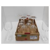 WINE GLASS BOX LOT - CRYSTAL ?