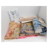 LINENS LOT *THROW BLANKET *RUG *TABLECLOTH & MORE