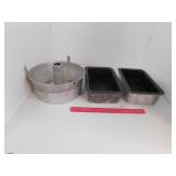 BAKING PAN SET, LOAF PANS & ANGEL FOOD CAKE MOLD