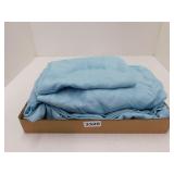 BABY BLUE BED SHEETS - LIKE NEW