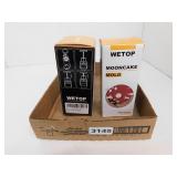 2 NEW MOON CAKE MOLDS BY WETOP