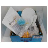 BAKING DISPLAY LOT - CAKE STANDS, DOILIES & MORE