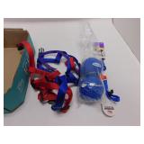 DOGGY LOT *BALLS *COLLAR SIZE 8-12 *HARNESSES