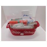 HAPPY HOLIDAY TREAT GIFT BOX BASKET LOT