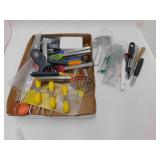 KITCHEN LOT - CORN COB HOLDERS, POTATO MASHER & MO