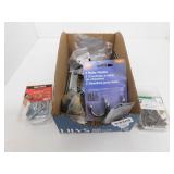 NEW HARDWARE LOT - TOGGLE BOLTS, ROBE HOOKS, ANCHO