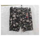 NEW MENS CAMO CARGO SHORTS *36 *ROADBLOCK