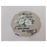 NEW RESIN GARDEN STONE/WALL PLAQUE *AMAZING GRACE