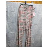 NEW WOMENS PINK CAMO SLEEP PANTS S - BOBBIE BROOKS