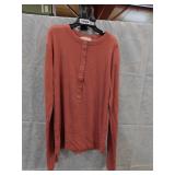 WOMENS UNIVERSAL THREADS 3/4 BUTTON UP TOP *M