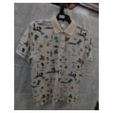 NEW MENS BEACH THEME COLLAR SHIRT *XL *FRESTYLE