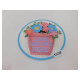 NEW RESIN GARDEN STONE / WALL PLAQUE *FLOWERS