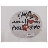 NEW RESIN GARDEN STONE / WALL PLAQUE *DOGS