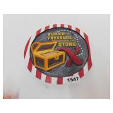 NEW RESIN GARDEN STONE/WALL PLAQUE *BURIED TREASUR