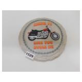 NEW RESIN GARDEN STONE / WALL PLAQUE *MOTORCYCLE