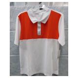 NEW MENS ATHLETIC COLLAR WICKING SHIRT - MED