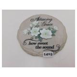 NEW RESIN GARDEN STONE / WALL PLAQUE *AMAZING GRAC
