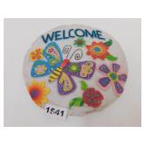 NEW RESIN GARDEN STONE / WALL PLAQUE *BUTTERFLY