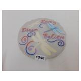 NEW RESIN GARDEN STONE / WALL PLAQUE *DRAGONFLY