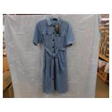 NEW WOMENS STRETCH JEAN DRESS *M *DG2