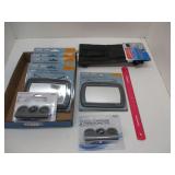 NEW AUTO ACCESSORY LOT *MIRRORS *COMPASS-CLOCK & M