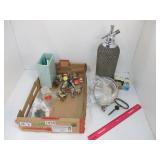 Fountain Syphon, SS funnel & Bar items