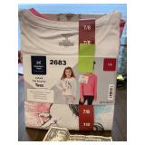 New Members Mark girls 2 pack shirts size 7/8