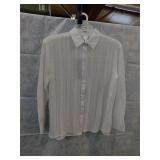NEW WOMENS KNIT COLLAR SHIRT *WYNNE LAYERS *XS