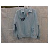 NEW WOMENS XXS 1/4 BUTTON SWEATSHIRT *ZOE+LIV