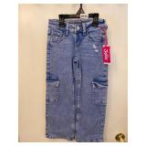 New Justice girls cargo jeans size 6